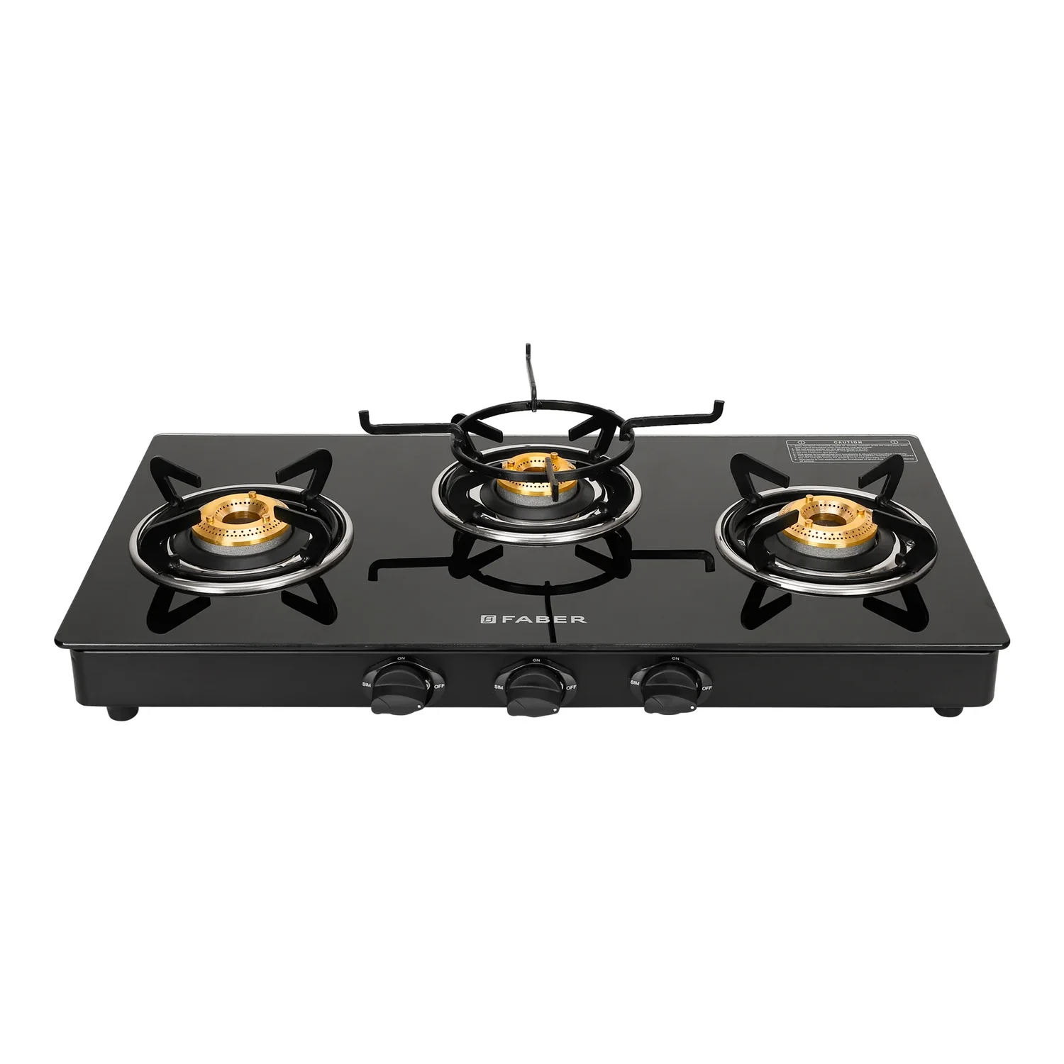 Faber Cooktop Power 3BB BK AI 3 Brass Burner auto ignition-Trade Nepal