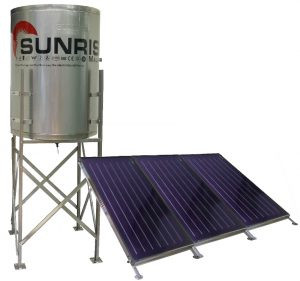 Sunrise Flat plate Solar Water Heater 450ltr - 3 panel-Trade Nepal