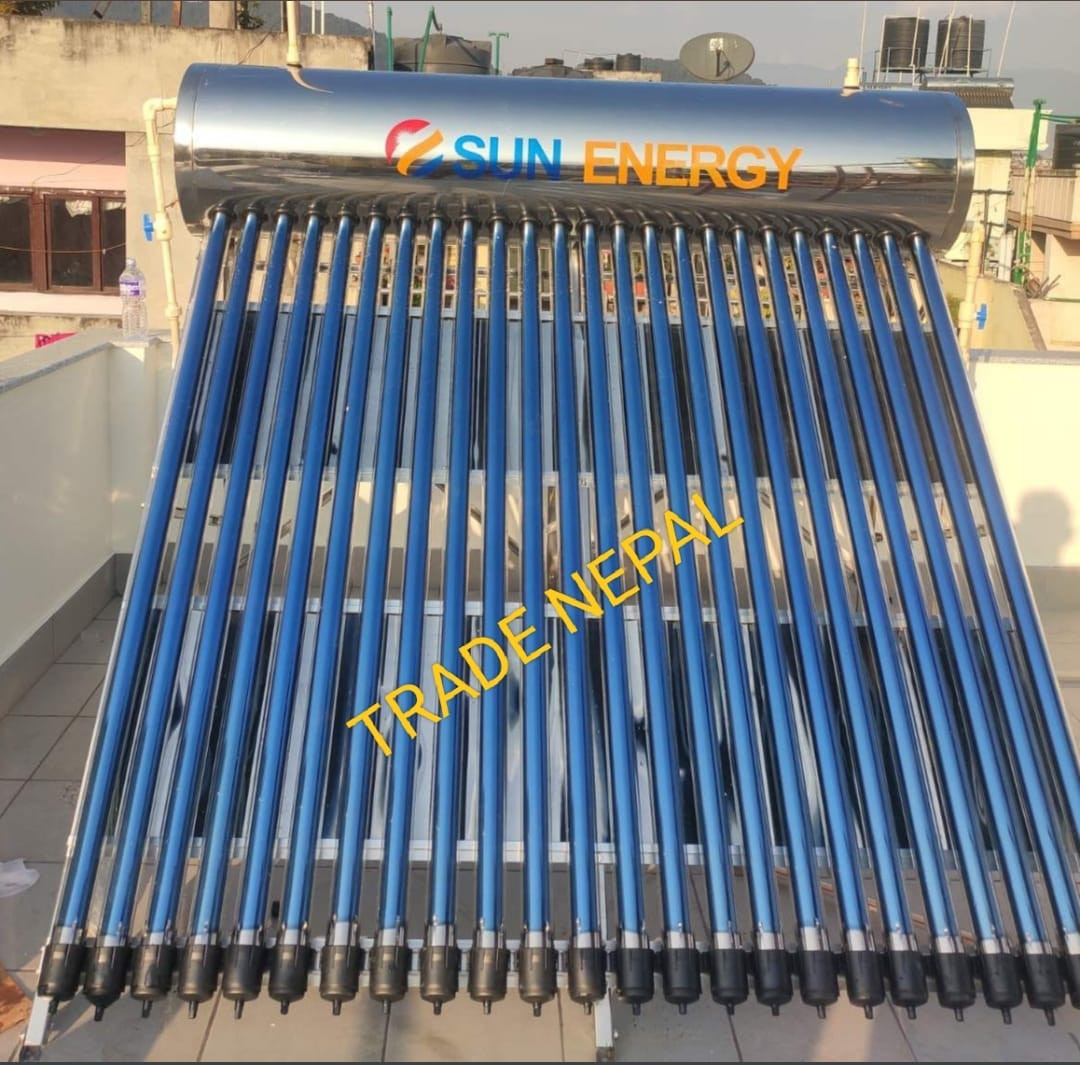 Sun Energy Solar Water Heater 400ltr.-30 tube -Trade Nepal
