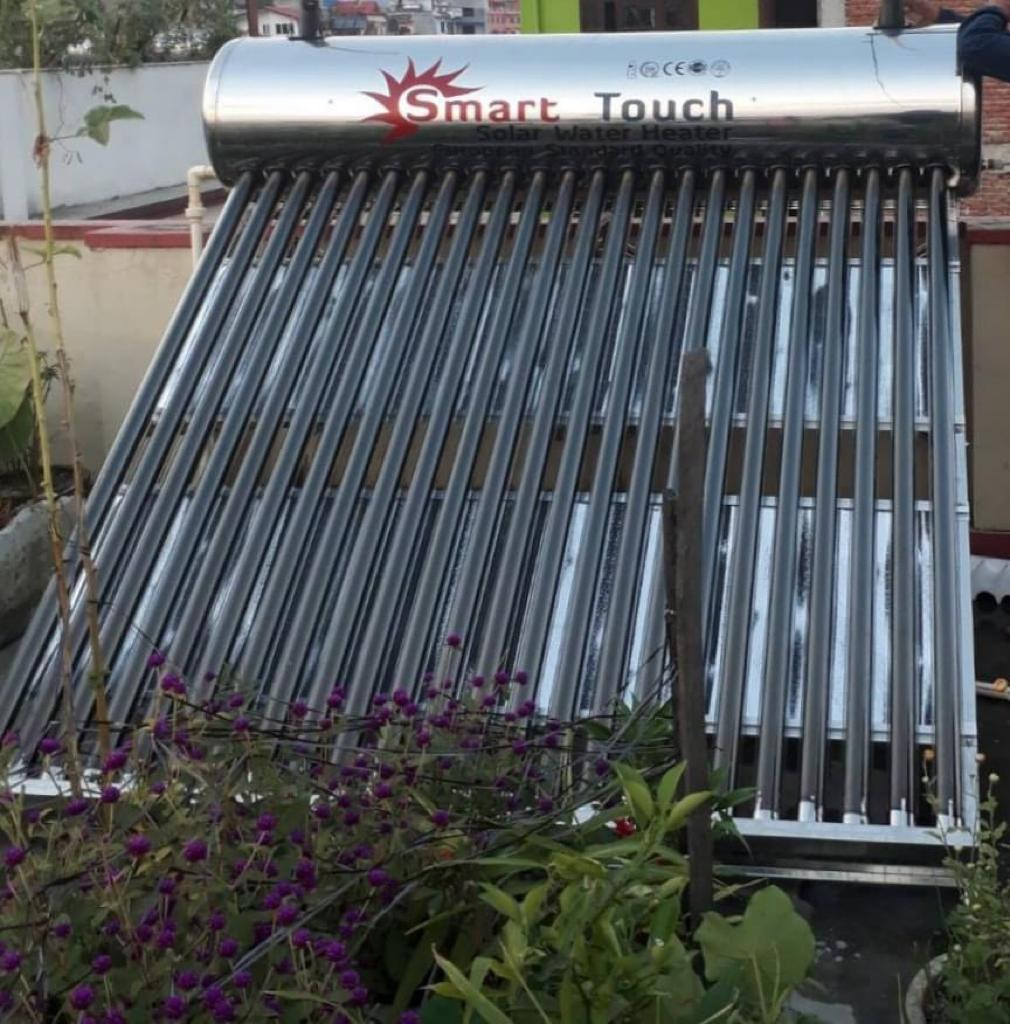 Smart Touch Solar Water Heater 30tube 400ltr. -Trade Nepal