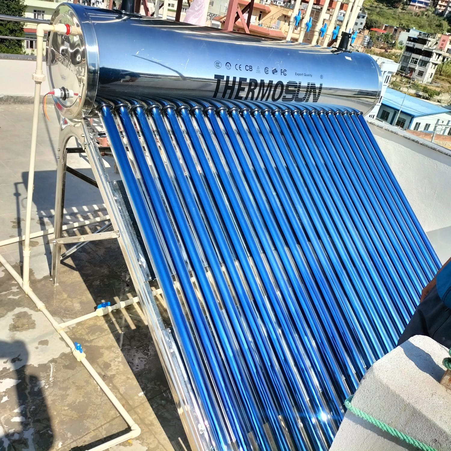Thermosun Solar Water Heater 24T 300Ltr. -Trade Nepal