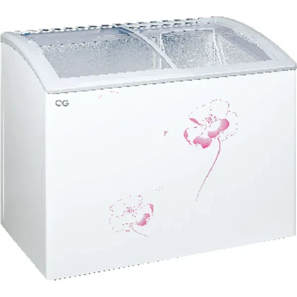 CG 250 Ltrs. Curve Glass Top Chest Freezer  -Trade Nepal