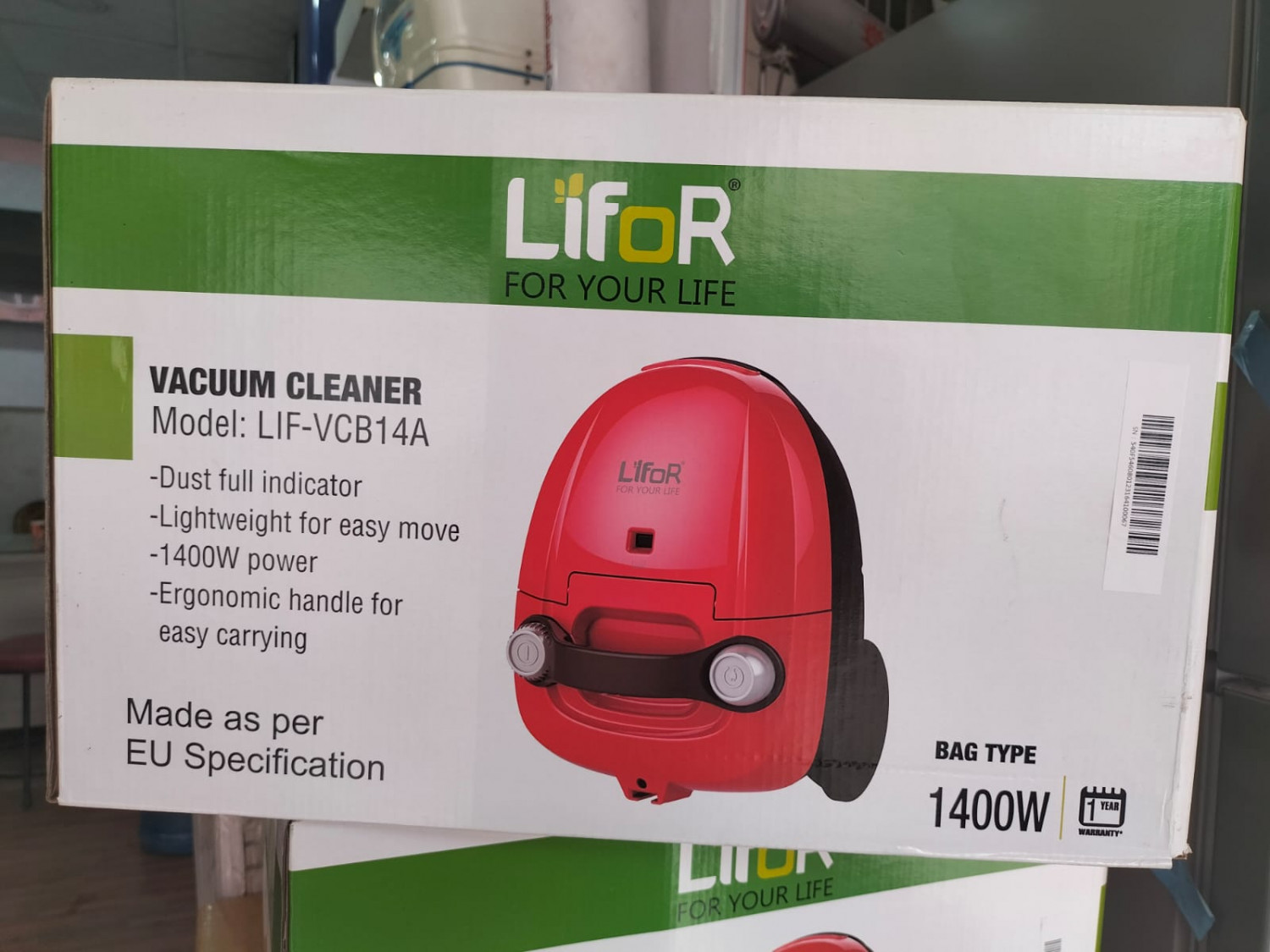 Vacuum Cleaner LIF-VCB14A, 1400 watt-Trade Nepal