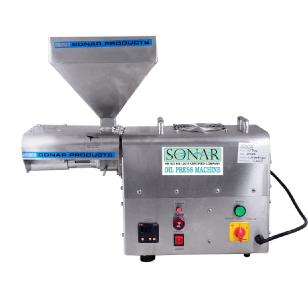 Sonar PS008 cold Oil Press Mini Expeller Capacity: 12-14 Kg/hr.-TRADE NEPAL