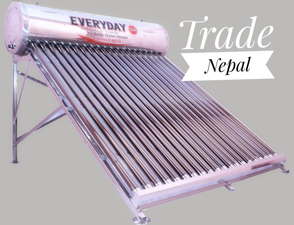 400Ltr. Solar Water Heater Everyday Sun,  30 Tube -Trade Nepal