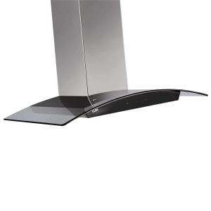 Glen Split Island CH 6071 -Kitchen Chimney Touch Sensor 90 cm Curve Glass
