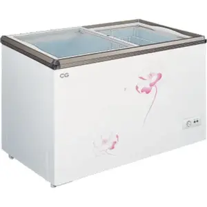 CG 280 Ltrs. Flat Glass Top Chest Freezer -Trade Nepal