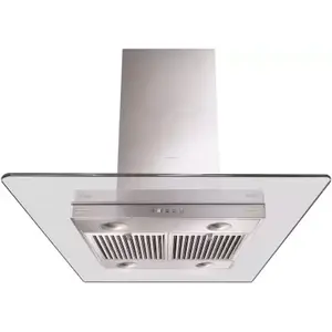 Faber Glassy Isola Plus LTW 90cm island chimney- Ceiling Mounted Kitchen Chimney-Trade Nepal
