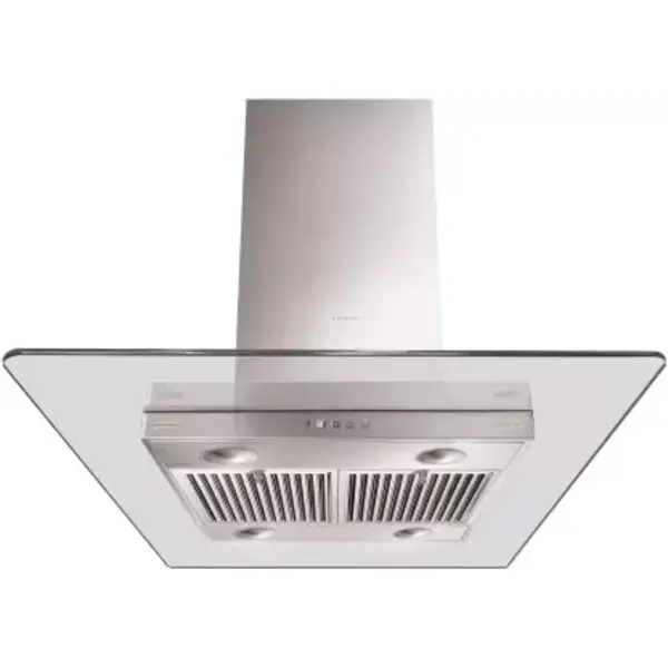 Faber Glassy Isola Plus LTW 90cm island chimney- Ceiling Mounted Kitchen Chimney-Trade Nepal