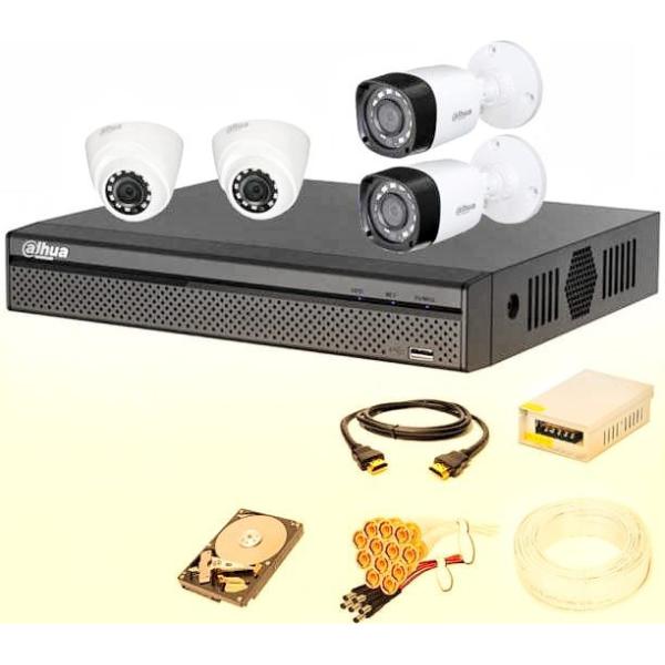 HD-CVI CCTV Camera System Packege 4camera system Dahua -Trade Nepal