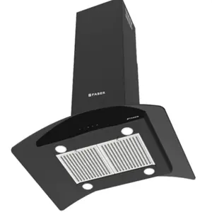 Faber Island-FEEL ISOLA BK TC 90cm-Touch Baffle Filter Kitchen Chimney-Trade Nepal