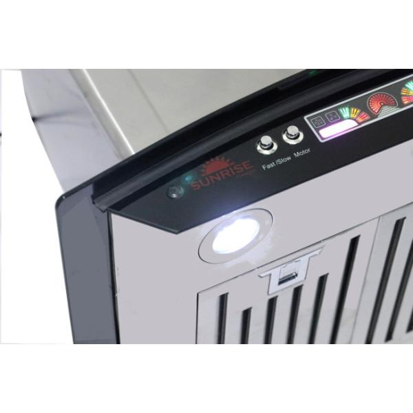 Sunrise Chimney DBS 117 60cm Push Button Baffle Filter