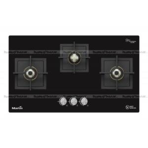 Martin Hob 3 Burner with Double Ring Forged Brass Burner Auto Ignition (DBS 303)-Trade Nepal