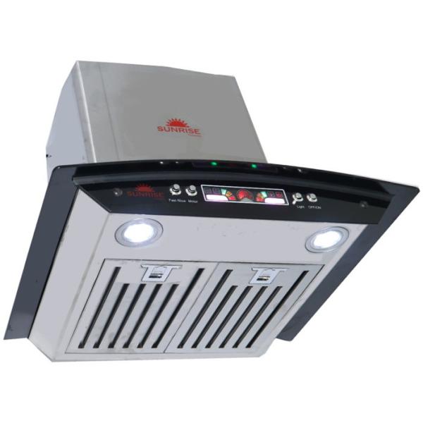 Sunrise Chimney DBS 117 60cm Push Button Baffle Filter