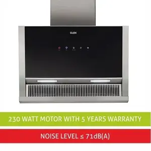 Glen Chimney CH 6072 MS AC -Auto Clean Vertical Filterless Kitchen Chimney with Motion Sensor 60cm 1400 m3/h -Trade Nepal