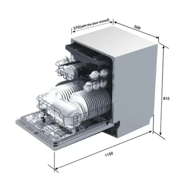 Glen Dishwasher DW 7721 J Built in 14 ps se-Trade Nepal