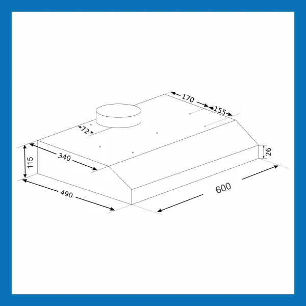 Glen Chimney CH 6001 SS TS suction 1000m3/h-Trade Nepal