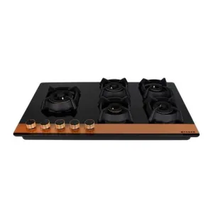 Faber HOB UTOPIA pro HT 905 BR CI 5 Burner Auto Ignition Glass Top -Black