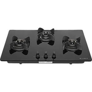Faber HOB ULTIMA PLUS HT783 CRS BR CI AI 3 Burner Auto Ignition Glass Top -Black