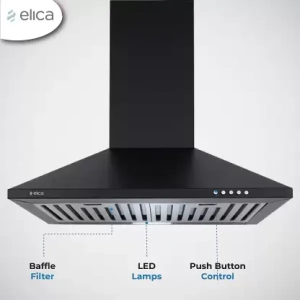 ELICA chimney STRIP BF 60 NERO Botton -Trade Nepal