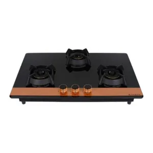 Faber Hobtop Utopia Pro HT 783 BR CI 3 Burner Auto Ignition Glass Top -Black-Trade Nepal