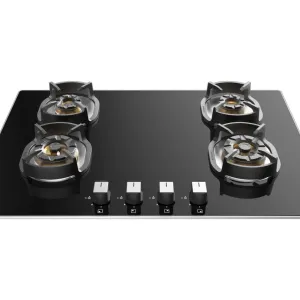 Faber HOB NEXUS HT 784 CRS BR CI AI 4Burner Auto Ignition Glass Top -Black