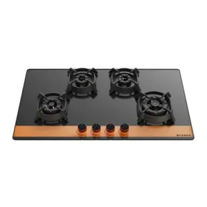 Faber HOB UTOPIA pro HT 804 BR CI 4 Burner Auto Ignition Glass Top -Black