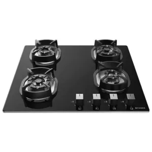Faber Hob Nexus HT 604 CRS BR CI AI 4 Burner Auto Ignition Glass Top -Black