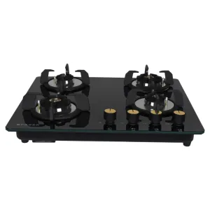 Faber HOB MAXUS HT604 CRS BR CI AI 4 Burner Auto Ignition Glass Top -Black