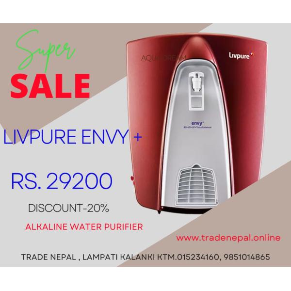 Livpure Envy alkaline + Test Enhancer Technology Water purifier - Trade Nepal
