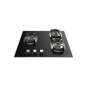Faber Hob Nexus HT 603 CRS BR CI AI 3 Burner Auto Ignition Glass Top -Black-Trade Nepal