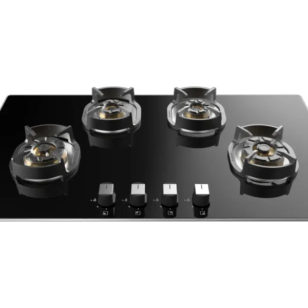 Faber HOB NEXUS IND HT904 CRS BR CI AI 4 Burner Auto Ignition Glass Top -Black