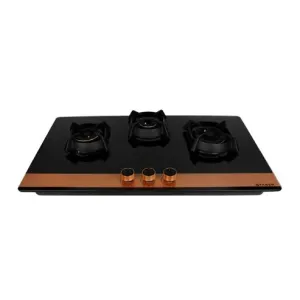 Faber HOB UTOPIA Pro HT 903 BR CI 3 Burner Auto Ignition Glass Top -Black