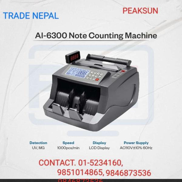 Loose Note Counting Machine AI-6300 for Bank Use -Trade Nepal