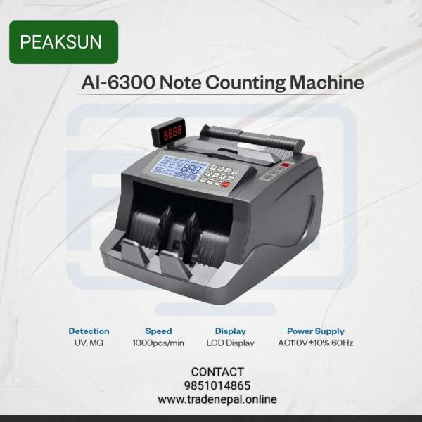Loose Note Counting Machine AI-6300 for Bank Use -Trade Nepal