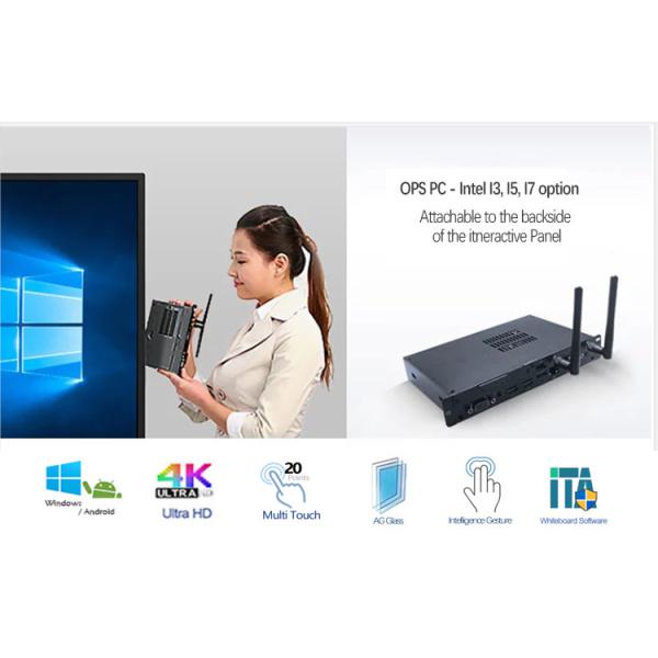 LED Smart Interactive Board-Multi Touch Panel 75 inch with OPS-Trade Nepal