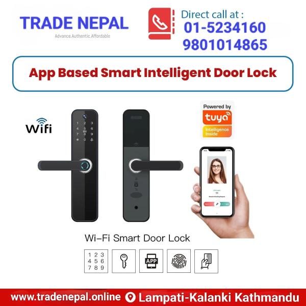 Wifi Smart Door Lock for home, office and business -Trade Nepal