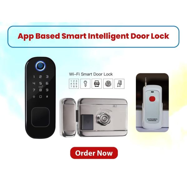 App base Smart Intelligent Door Lock with remote -Trade Nepal