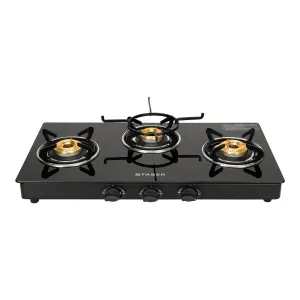 Faber Cooktop Power 3BB BK AI 3 Brass Burner auto ignition