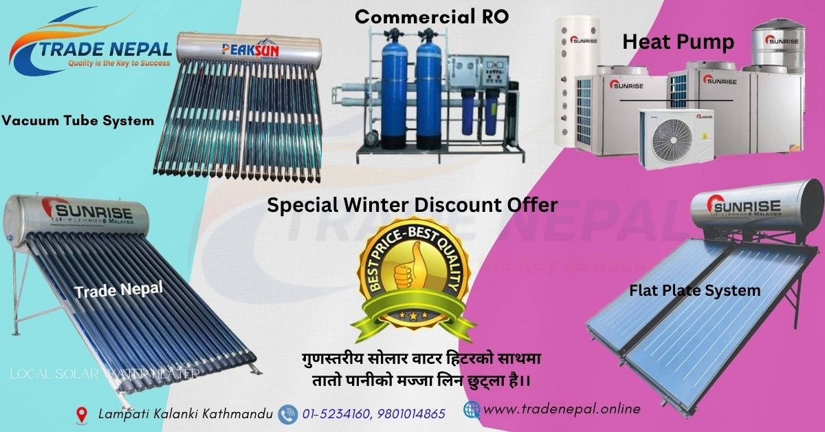 5 Best Solar Water Heaters in Nepal for 2023 - Trade Nepal
