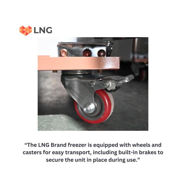 LNG 1200L Triple Door Luxury Visi Cooler – LNGSC120T (Black)