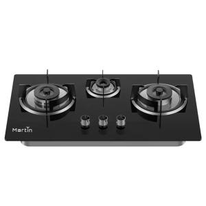 Martin Hob 3 Burner with Double Ring Forged Brass Burner Auto Ignition (DBS 306)