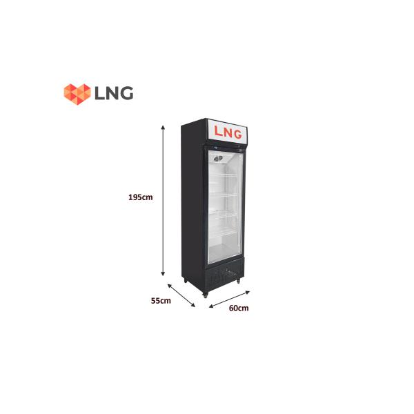 LNG 400 Liter Visi Cooler – LNGSC40S (Black)-Trade Nepal