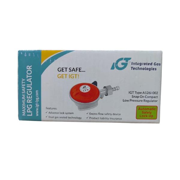 IGT Auto Cut Gas Regulator with Safety Pin CE & NS Certified