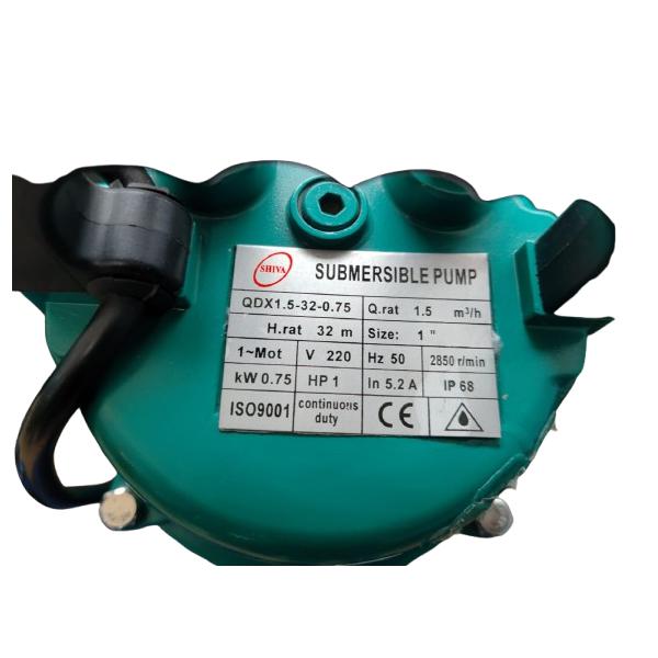 Shiva Submersible pumps 1HP (0.75Kw) H.rate 32m Size 1" ISO Certify-Trade Nepal
