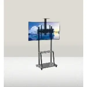 Hikvision Interactive Board Floor Stand Trolley | Adjustable Mobile Stand for Displays-Trade Nepal