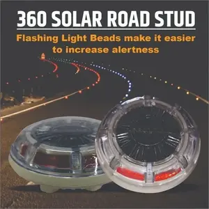 360° Solar Road Stud Aluminum | Solar LED Road Safety Light
