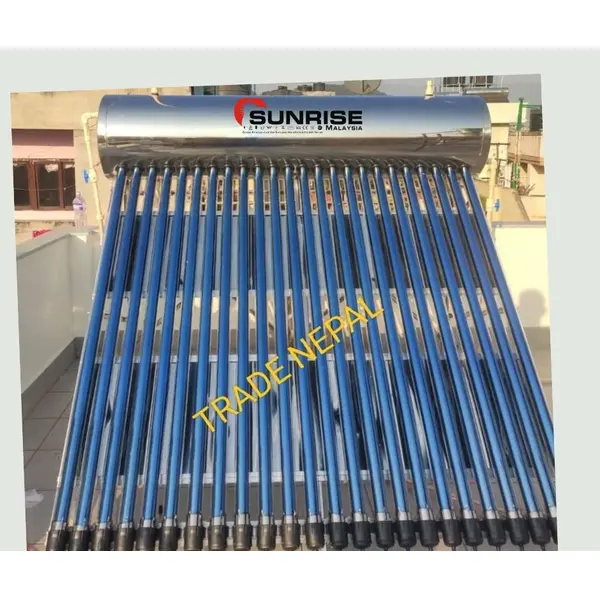 SUNRISE Heat Tube System 20 Tube Solar Water Heater for Snow Area 