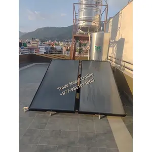 Flat plate copper panel solar water heater 300ltr. Pressurized Tank