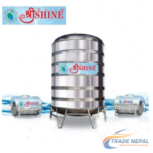 श्रीSHINE 500ltr water tank Vertical Stainless Steel